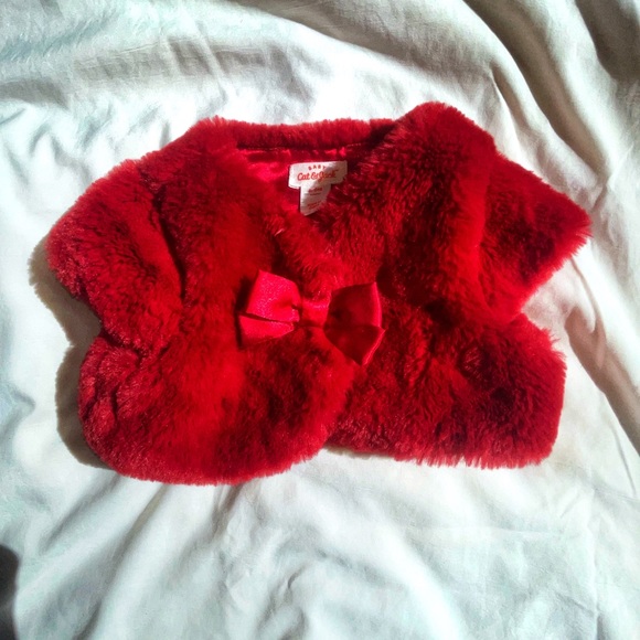 Cat&Jack Baby 6-9 months. Plush vest with Reversible Holiday dress - Picture 4 of 6